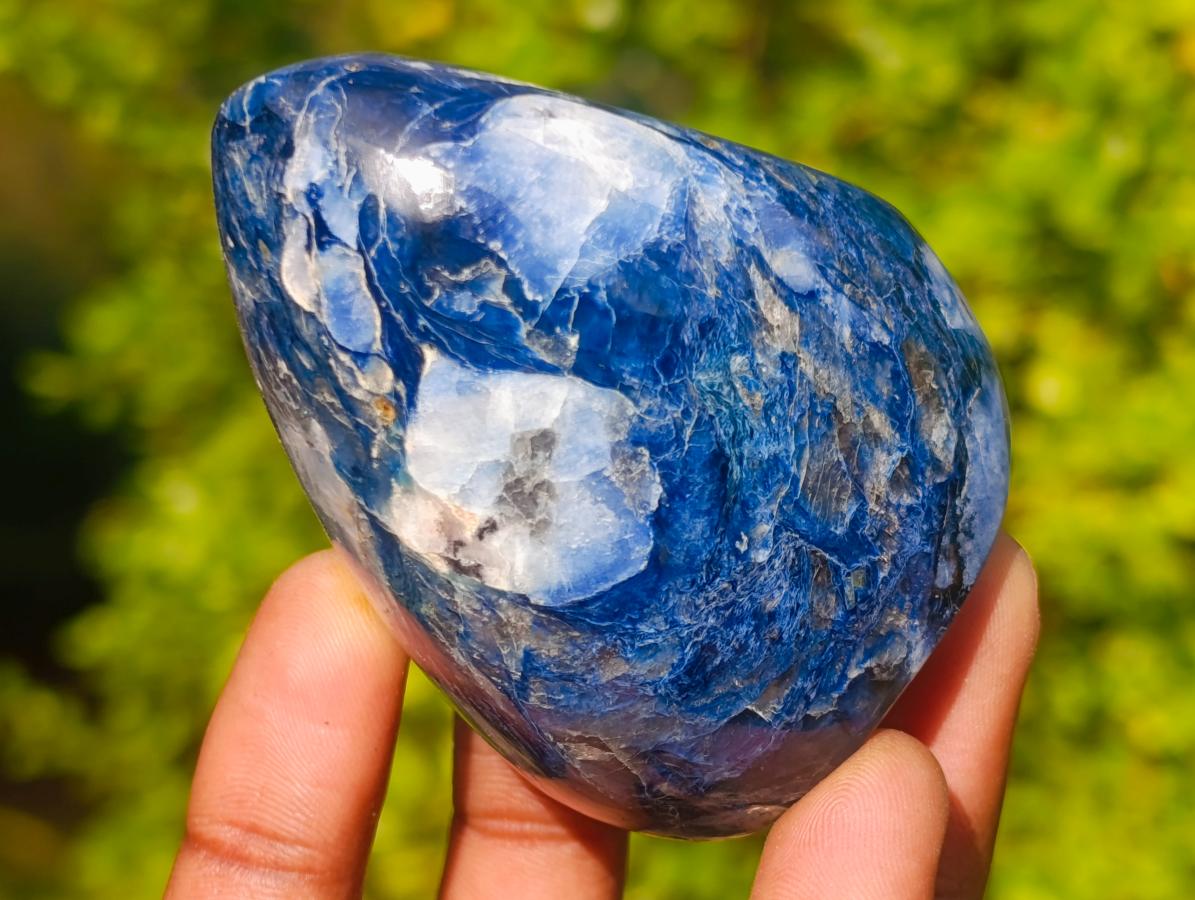 Polished Ultra Rare Dumortierite Standing Display Pieces x 6 From Madagascar - Toprock Gemstones and Minerals 
