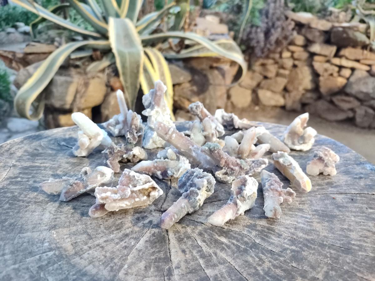 Natural Drusy Fairy Spirit Quartz Crystals x 35 From Boekenhouthoek, South Africa