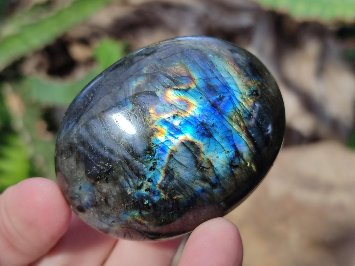 Polished Labradorite Palm Stones x 30 From Madagascar - Toprock Gemstones and Minerals 