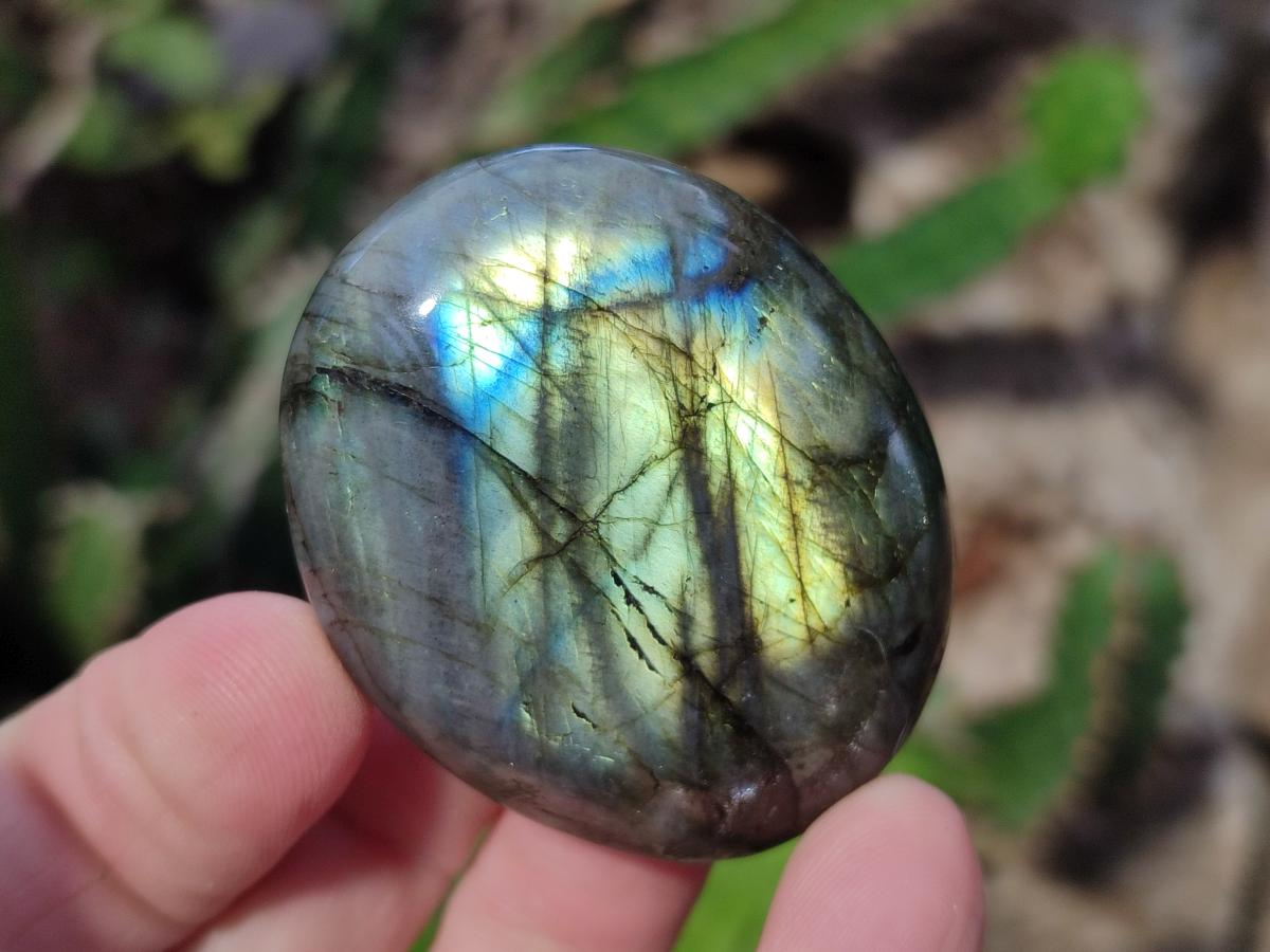 Polished Labradorite Palm Stones x 30 From Madagascar - Toprock Gemstones and Minerals 
