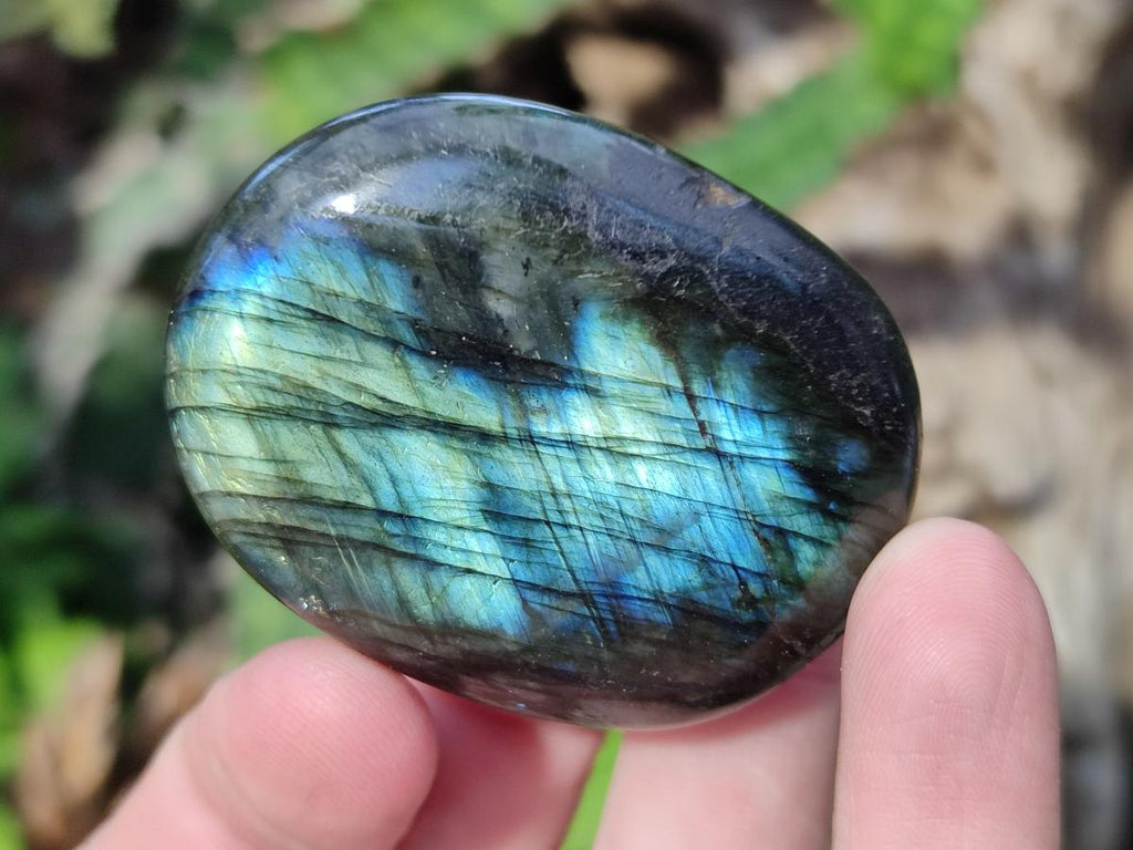 Polished Labradorite Palm Stones x 30 From Madagascar - Toprock Gemstones and Minerals 