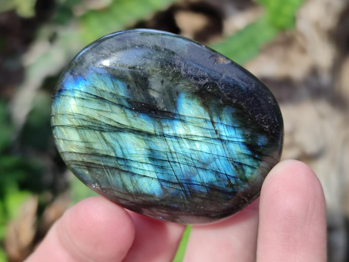 Polished Labradorite Palm Stones x 30 From Madagascar - Toprock Gemstones and Minerals 