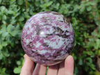 Polished Rubellite Pink Tourmaline Spheres x 2 From Ambatondrazaka, Madagascar - Toprock Gemstones and Minerals 