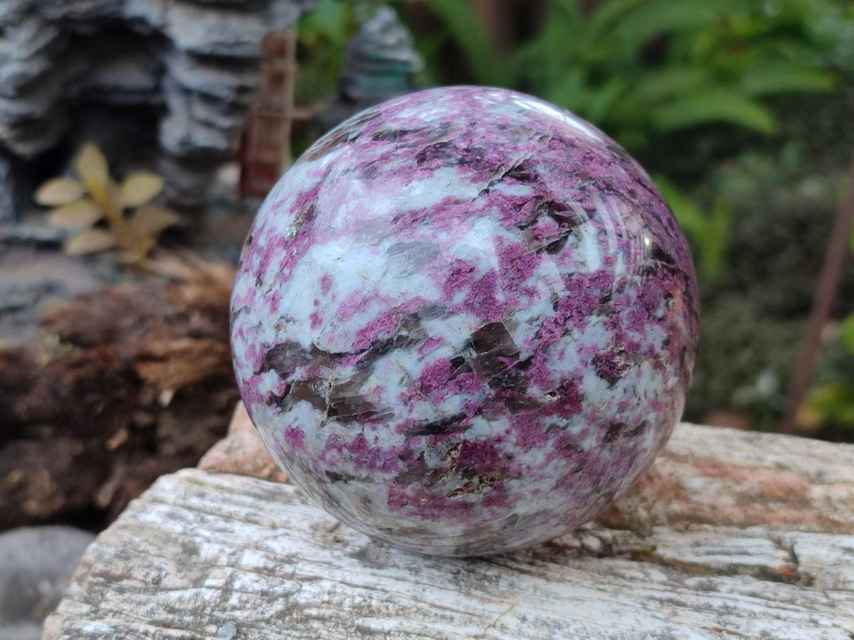Polished Rubellite Pink Tourmaline Spheres x 2 From Ambatondrazaka, Madagascar - Toprock Gemstones and Minerals 