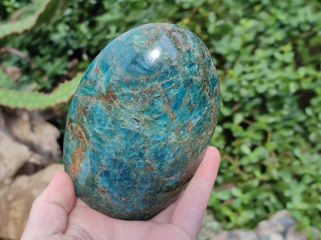 Polished Blue Apatite Standing Display Pieces x 3 From Betroka, Madagascar - Toprock Gemstones and Minerals 