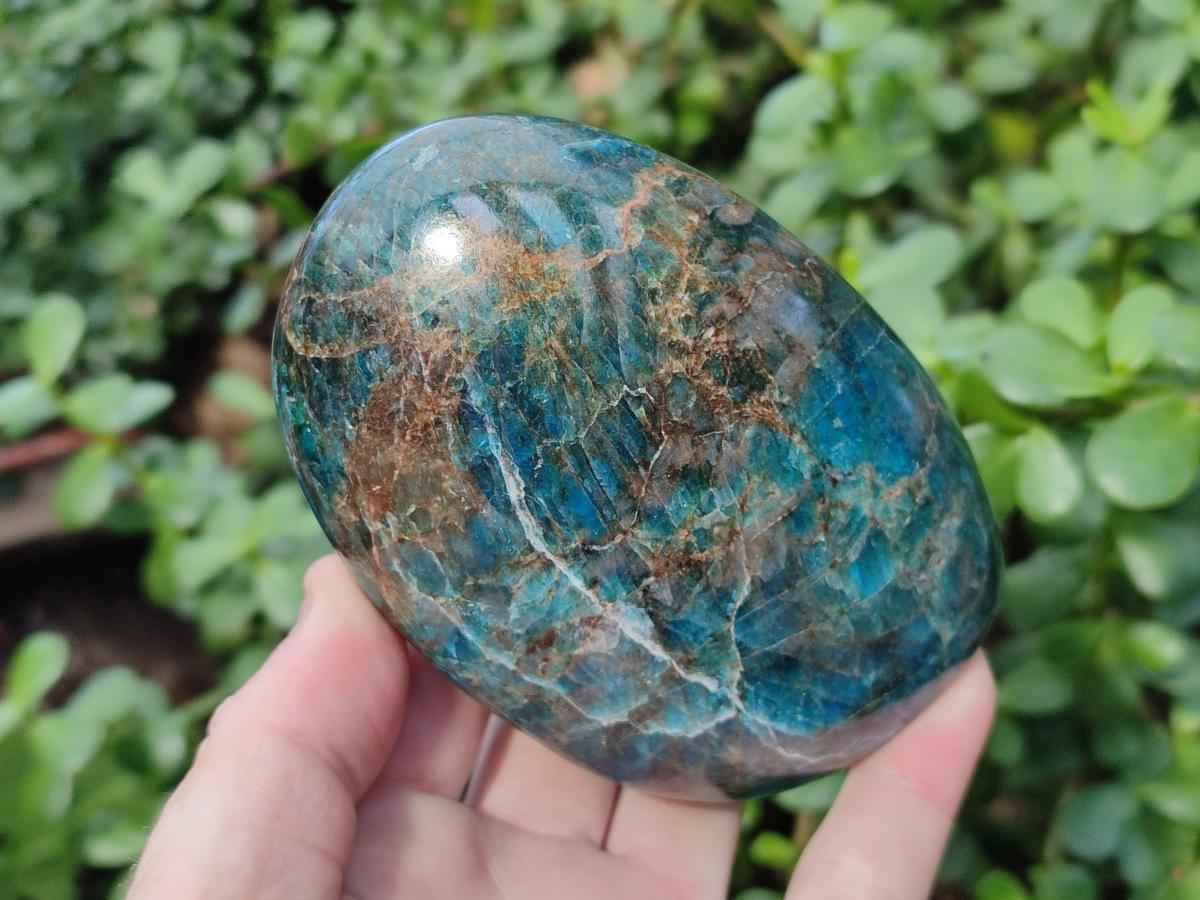Polished Blue Apatite Standing Display Pieces x 3 From Betroka, Madagascar - Toprock Gemstones and Minerals 