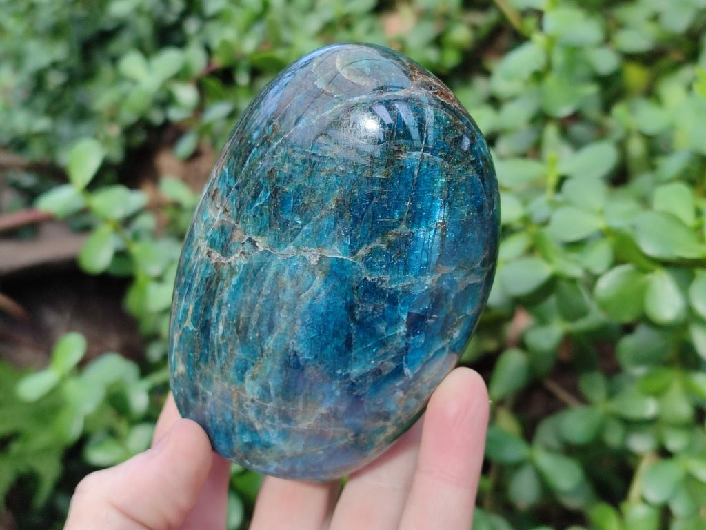Polished Blue Apatite Standing Display Pieces x 3 From Betroka, Madagascar - Toprock Gemstones and Minerals 