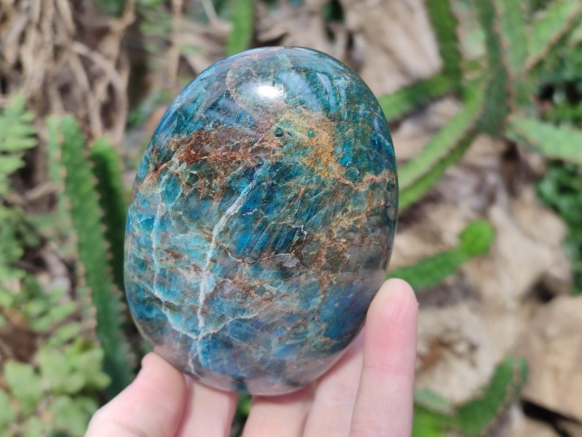 Polished Blue Apatite Standing Display Pieces x 3 From Betroka, Madagascar - Toprock Gemstones and Minerals 