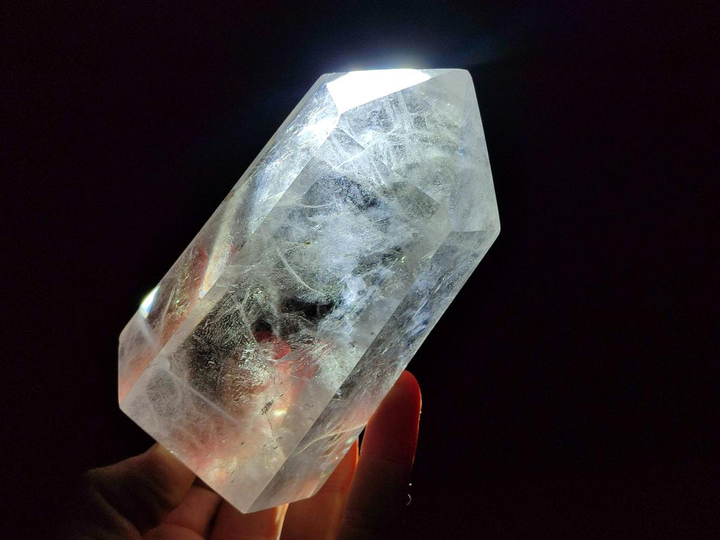 Polished Clear Quartz Display Crystals x 2 From Madagascar - Toprock Gemstones and Minerals 
