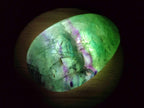Polished Watermelon Fluorite Palm Stones x 12 From Uis, Namibia - Toprock Gemstones and Minerals 
