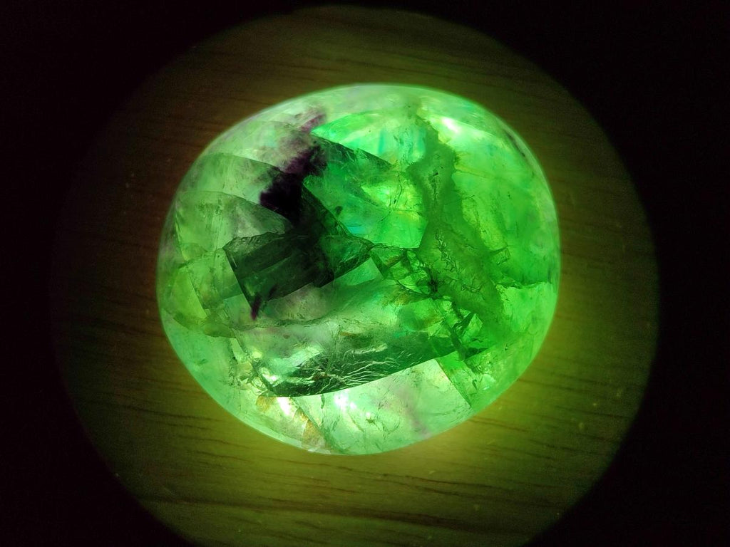 Polished Watermelon Fluorite Palm Stones x 12 From Uis, Namibia - Toprock Gemstones and Minerals 