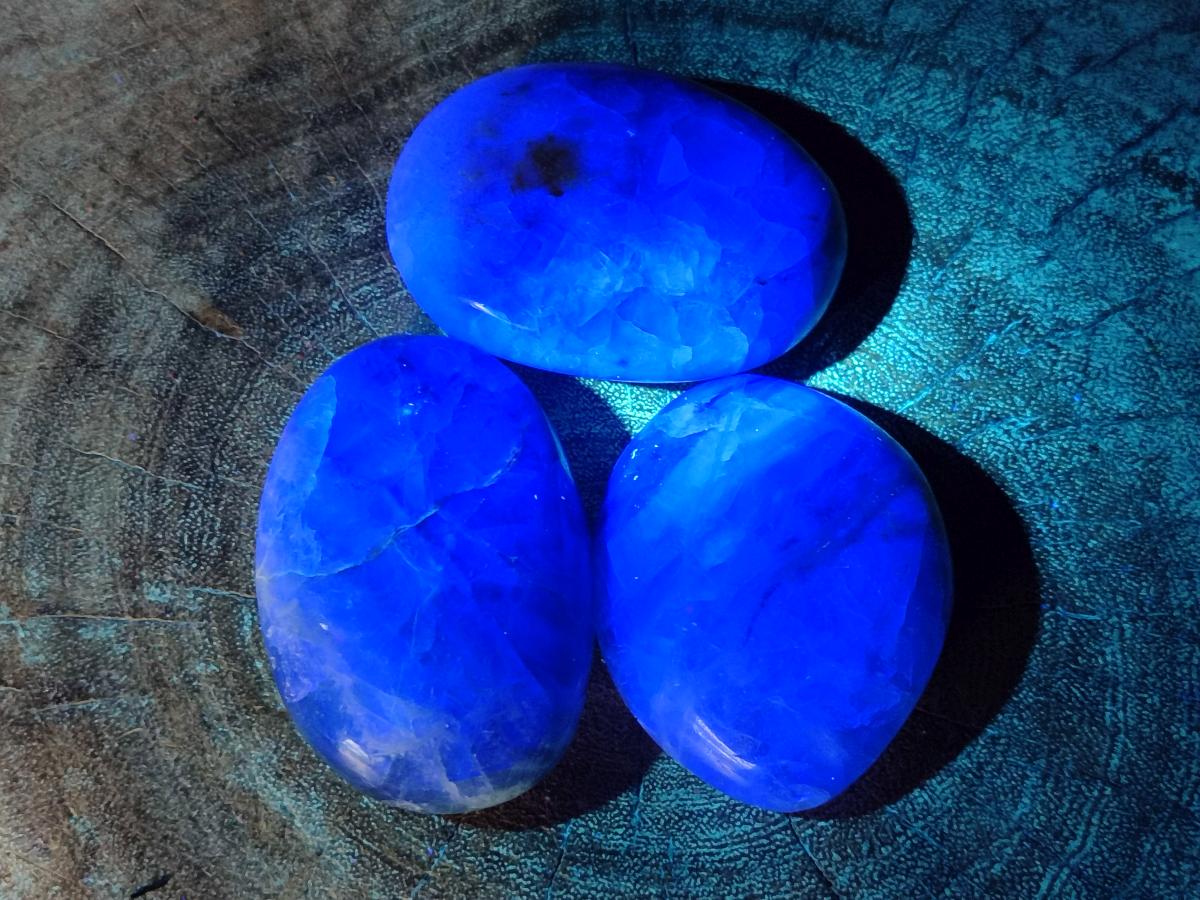 Polished Watermelon Fluorite Palm Stones x 12 From Uis, Namibia - Toprock Gemstones and Minerals 