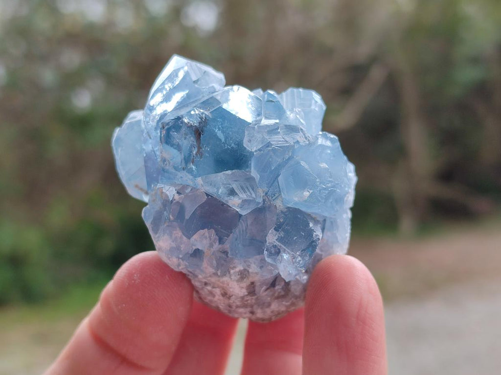 Natural Small Blue Celestite Specimens x 56 From Sakoany, Madagascar - Toprock Gemstones and Minerals 