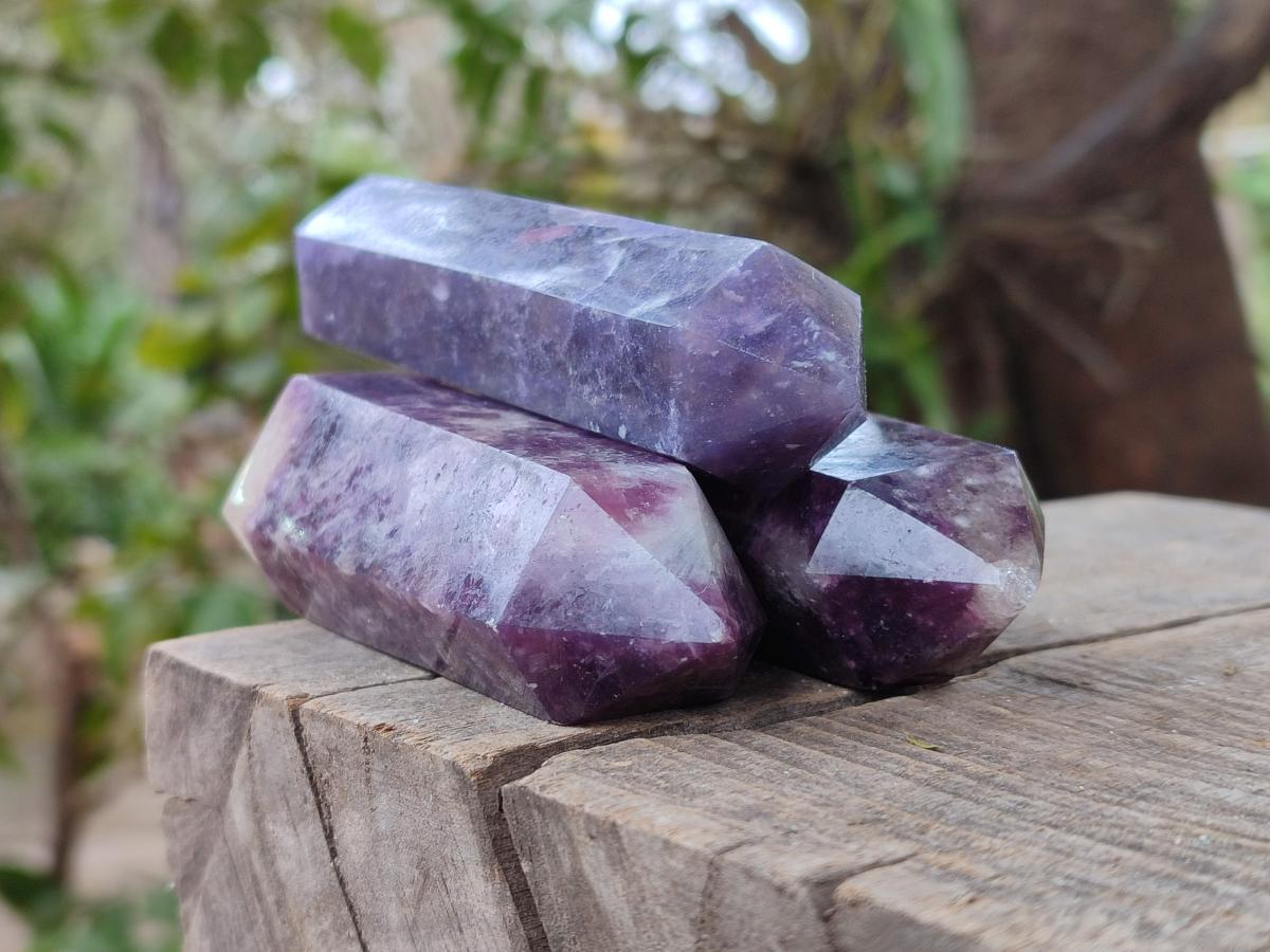 Polished Lepidolite Display Crystals x 12 From Ambatondrazaka, Madagascar - Toprock Gemstones and Minerals 