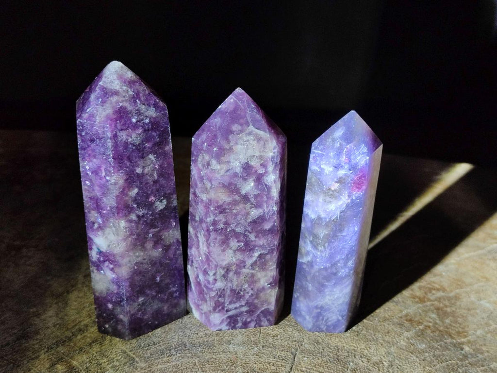 Polished Lepidolite Display Crystals x 12 From Ambatondrazaka, Madagascar - Toprock Gemstones and Minerals 