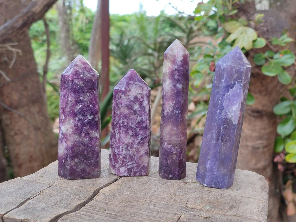Polished Lepidolite Display Crystals x 12 From Ambatondrazaka, Madagascar - Toprock Gemstones and Minerals 