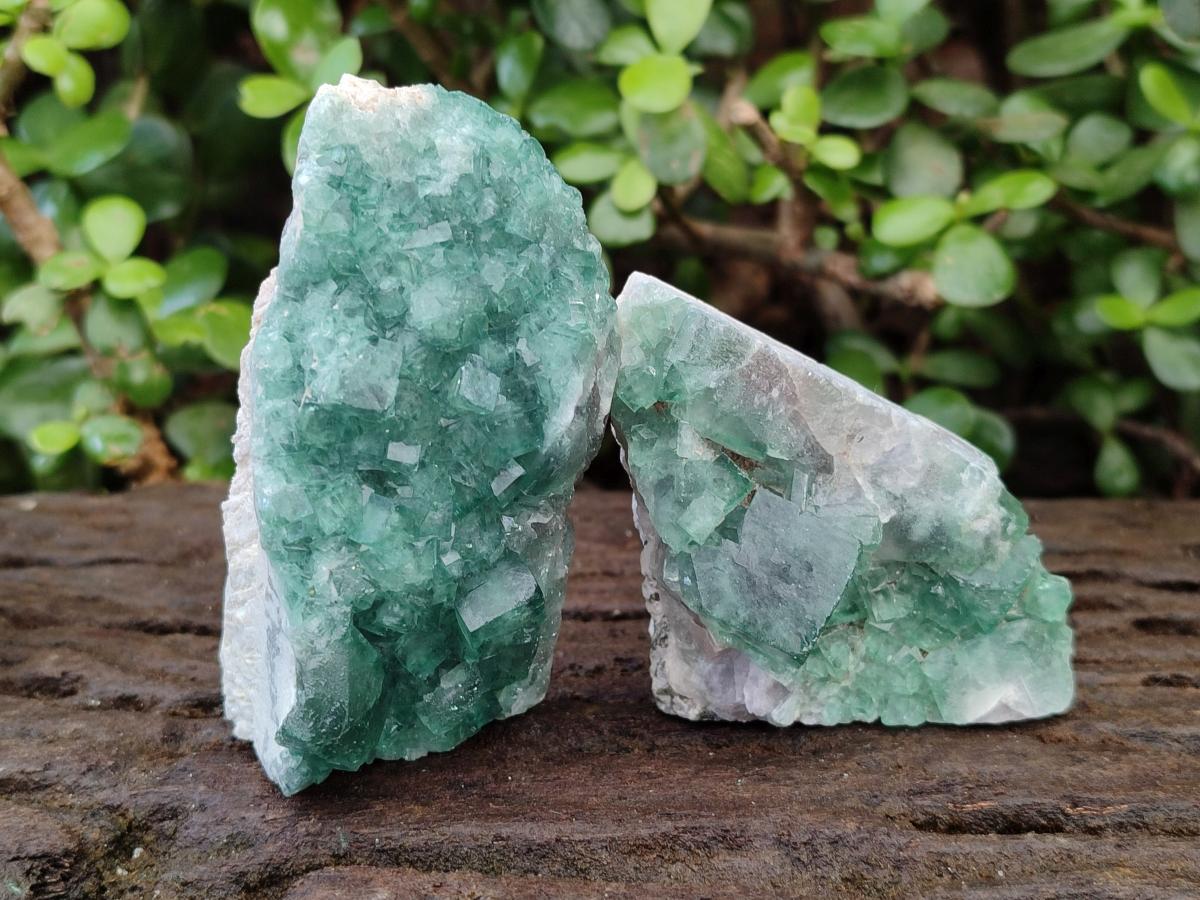 Natural Green Cubic Fluorite Specimens x 12 From Mandrosonoro, Madagascar - Toprock Gemstones and Minerals 