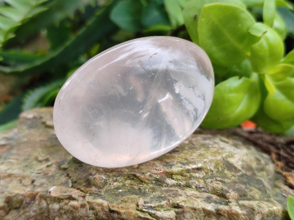 Polished Gemmy Rose Quartz Palm Stones x 20 From Madagascar - Toprock Gemstones and Minerals 