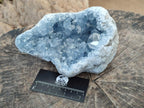 Natural Large Blue Celestite Geode Specimen x 1 From Sakoany, Madagascar - Toprock Gemstones and Minerals 
