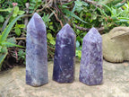 Polished Lepidolite Display Crystals x 3 From Ambatondrazaka, Madagascar - Toprock Gemstones and Minerals 