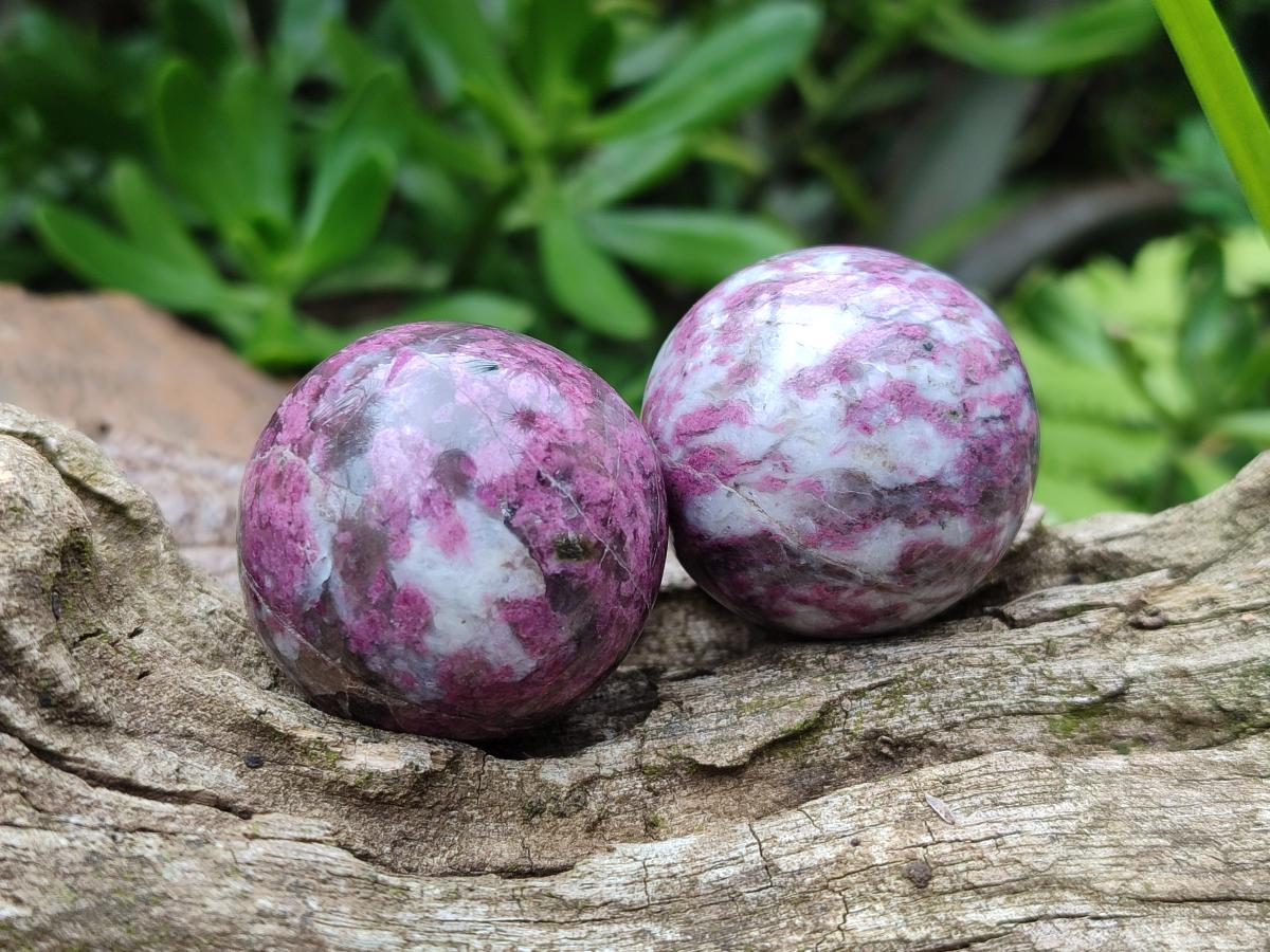 Polished Rubellite Pink Tourmaline Hearts x 12 From Ambatondrazaka, Madagascar - Toprock Gemstones and Minerals 