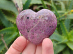 Polished Rubellite Pink Tourmaline Hearts x 12 From Ambatondrazaka, Madagascar - Toprock Gemstones and Minerals 