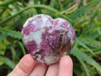 Polished Rubellite Pink Tourmaline Hearts x 12 From Ambatondrazaka, Madagascar - Toprock Gemstones and Minerals 