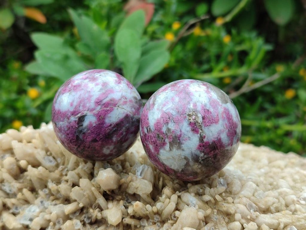 Polished Rubellite Pink Tourmaline Hearts x 12 From Ambatondrazaka, Madagascar - Toprock Gemstones and Minerals 