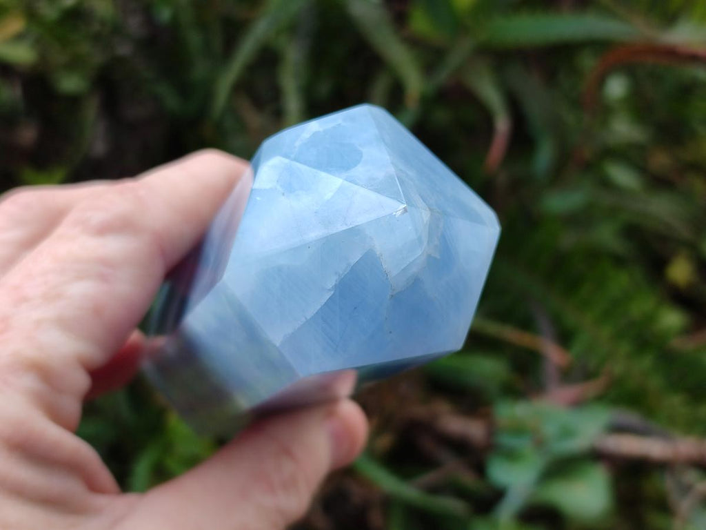 Polished Blue Calcite Display Crystals x 6 From Madagascar - Toprock Gemstones and Minerals 