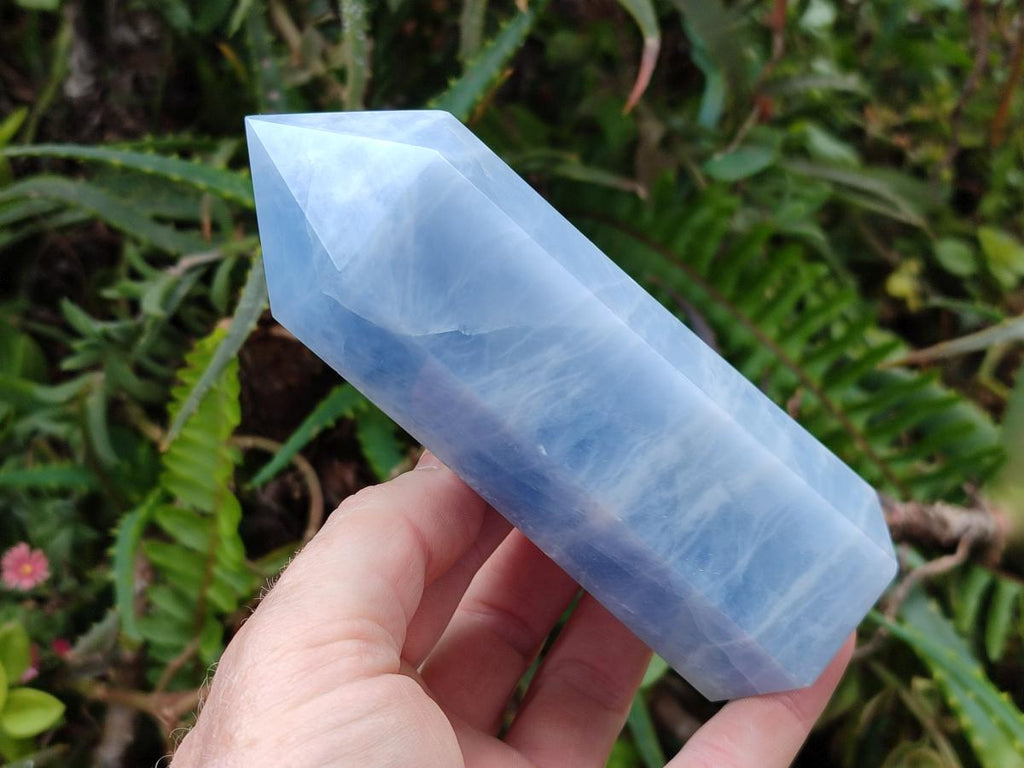 Polished Blue Calcite Display Crystals x 6 From Madagascar - Toprock Gemstones and Minerals 