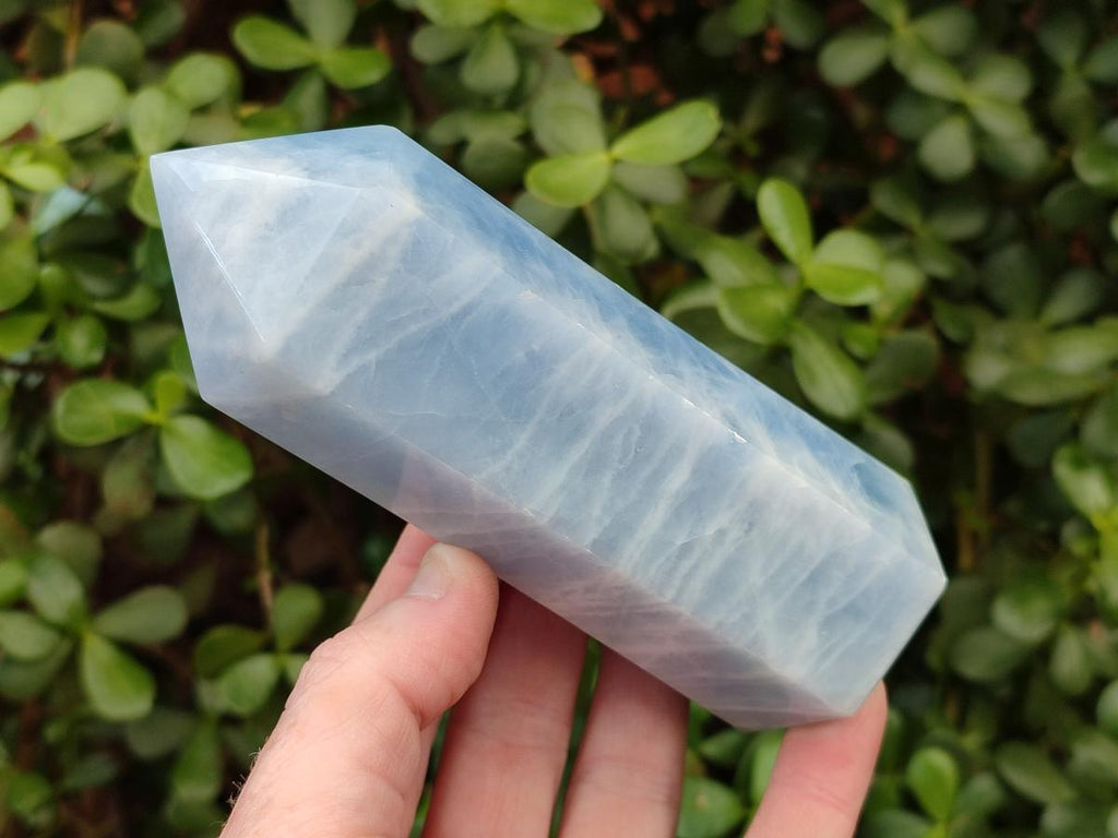 Polished Blue Calcite Display Crystals x 6 From Madagascar - Toprock Gemstones and Minerals 