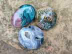 Polished Rare Ocean Jasper Galets x 24 From Northwest Coast, Madagascar - Toprock Gemstones and Minerals 