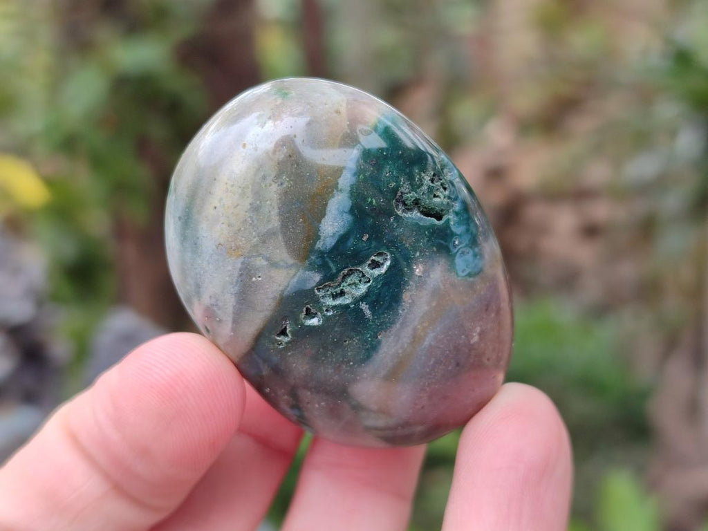 Polished Rare Ocean Jasper Galets x 24 From Northwest Coast, Madagascar - Toprock Gemstones and Minerals 