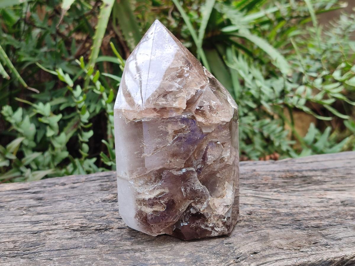 Polished Large Skeletal Smokey Quartz Crystal x 1 From Madagascar - Toprock Gemstones and Minerals 