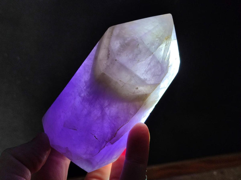 Polished Chevron Amethyst Display Crystals x 4 From Madagascar - Toprock Gemstones and Minerals 