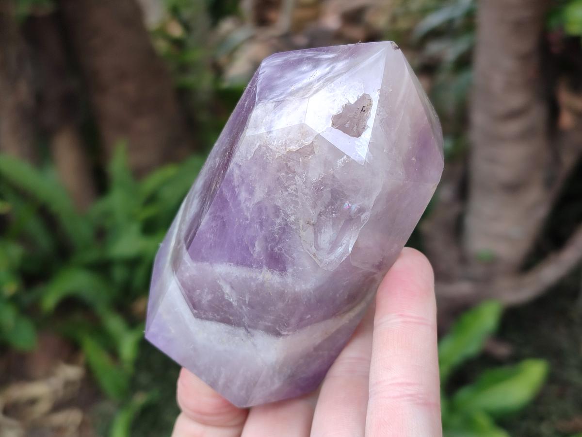 Polished Chevron Amethyst Display Crystals x 4 From Madagascar - Toprock Gemstones and Minerals 