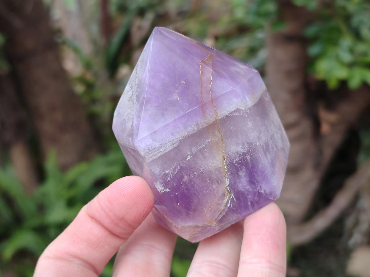 Polished Chevron Amethyst Display Crystals x 4 From Madagascar - Toprock Gemstones and Minerals 