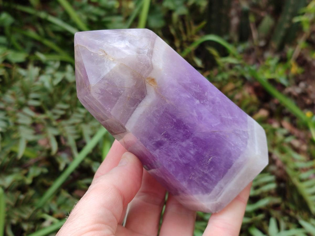 Polished Chevron Amethyst Display Crystals x 4 From Madagascar - Toprock Gemstones and Minerals 
