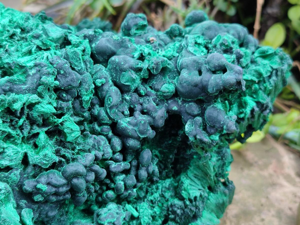 Natural XL Silky Malachite Specimen x 1 From Kasompe, Congo - Toprock Gemstones and Minerals 