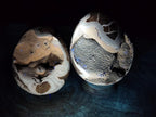 Polished Septerye Sauvage "Dragons Egg" Geodes x 2 From Mahajanga, Madagascar - Toprock Gemstones and Minerals 
