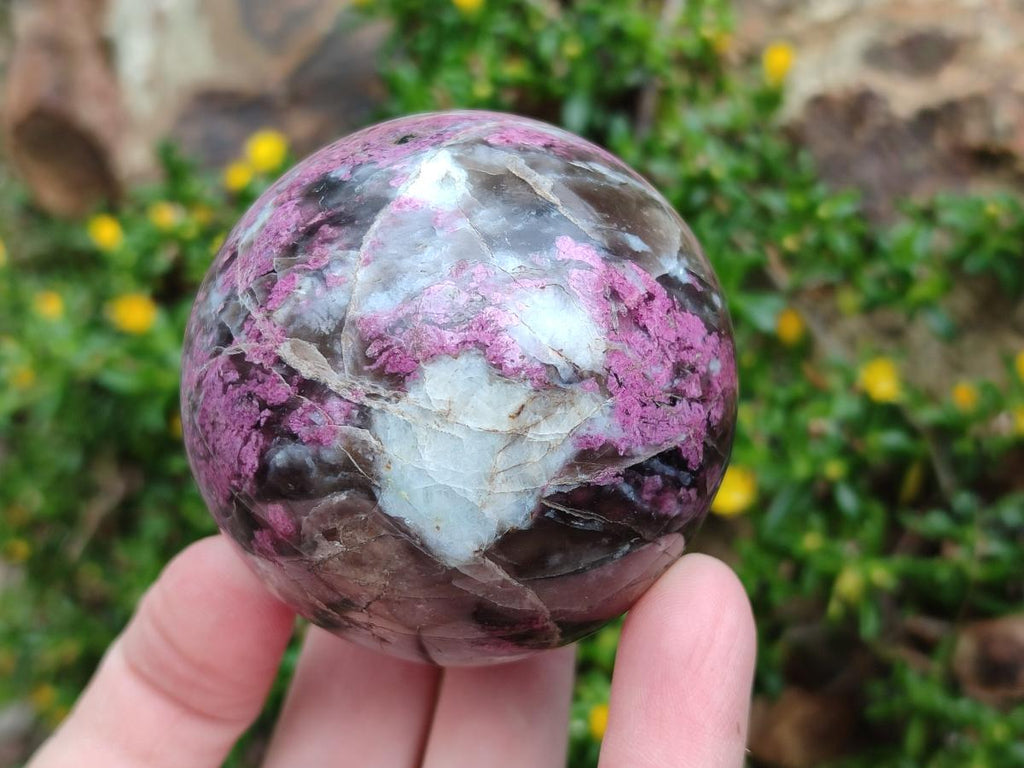 Polished Rubellite Pink Tourmaline Spheres x 6 From Ambatondrazaka, Madagascar - Toprock Gemstones and Minerals 