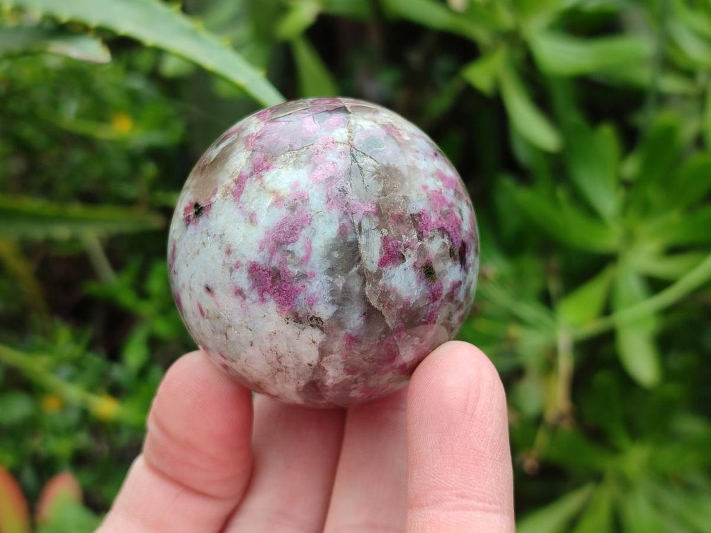 Polished Rubellite Pink Tourmaline Spheres x 6 From Ambatondrazaka, Madagascar - Toprock Gemstones and Minerals 