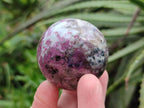 Polished Rubellite Pink Tourmaline Spheres x 6 From Ambatondrazaka, Madagascar - Toprock Gemstones and Minerals 