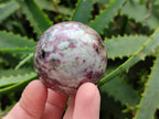 Polished Rubellite Pink Tourmaline Spheres x 6 From Ambatondrazaka, Madagascar - Toprock Gemstones and Minerals 