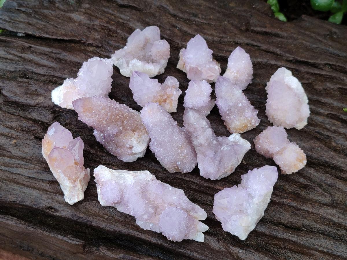 Natural Small Spirit Amethyst Crystals and Clusters x 20 From Boekenhouthoek, South Africa - Toprock Gemstones and Minerals 