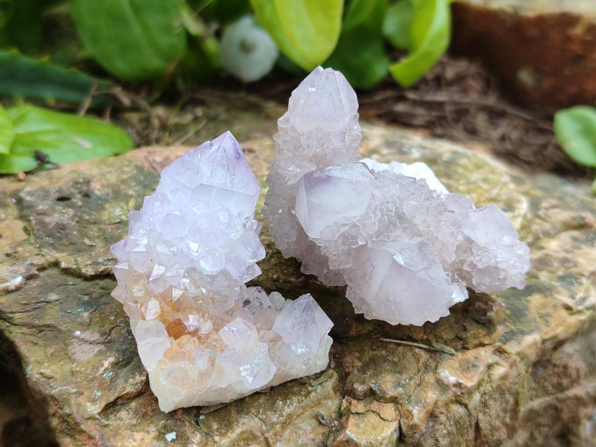 Natural Small Spirit Amethyst Crystals and Clusters x 20 From Boekenhouthoek, South Africa - Toprock Gemstones and Minerals 