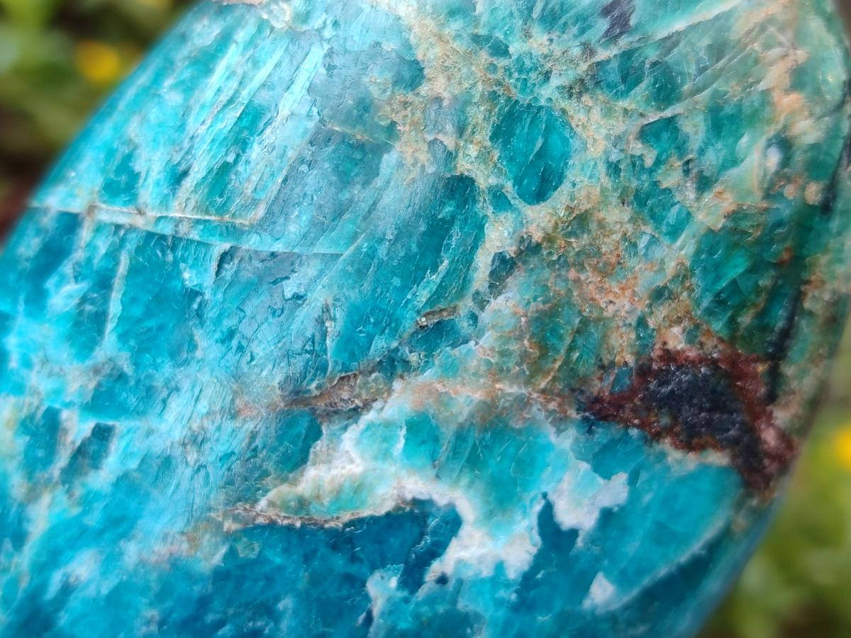 Polished Blue Apatite Standing Display Pieces x 3 From Betroka, Madagascar - Toprock Gemstones and Minerals 