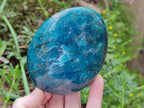 Polished Blue Apatite Standing Display Pieces x 3 From Betroka, Madagascar - Toprock Gemstones and Minerals 