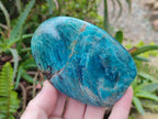 Polished Blue Apatite Standing Display Pieces x 3 From Betroka, Madagascar - Toprock Gemstones and Minerals 