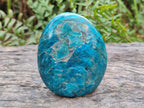 Polished Blue Apatite Standing Display Pieces x 3 From Betroka, Madagascar - Toprock Gemstones and Minerals 